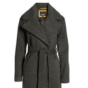 Sam Edelman Herringbone Wool Wrap Coat